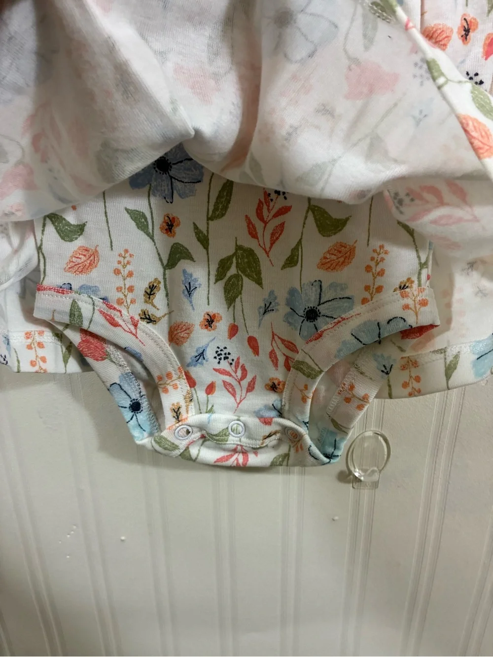 Carter's Coral Pink Cardigan with Floral Print Baby Dress